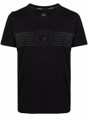 Automobili Lamborghini logo-print short-sleeved T-shirt - Black