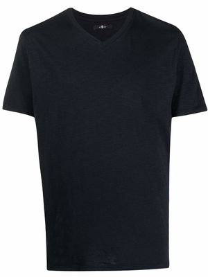 7 For All Mankind V-neck cotton T-shirt - Blue