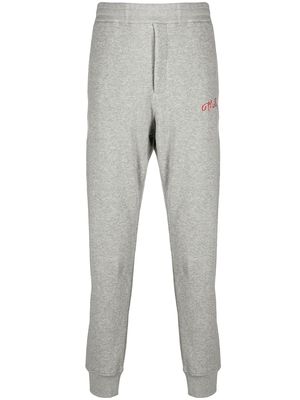 Alexander McQueen embroidered logo track trousers - Grey