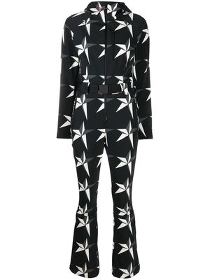 Perfect Moment star print hooded jumpsuit - Black