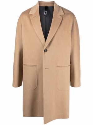 Hevo notched-lapels single-breasted coat - Neutrals