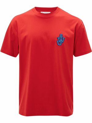JW Anderson Anchor logo-patch T-shirt - Orange