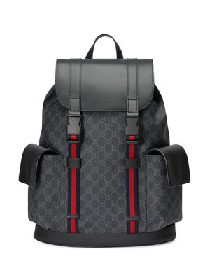 Gucci GG Supreme pattern backpack - Black