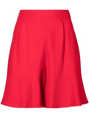 L'Autre Chose flared high-waisted shorts
