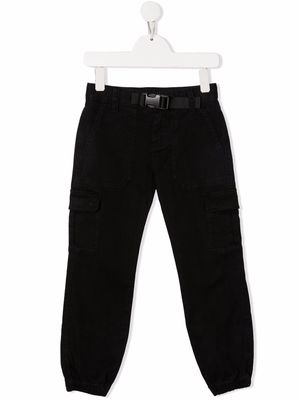 Sun 68 slim cut cargo trousers - Black