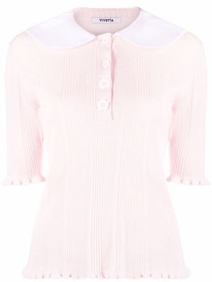 Vivetta rounded collar top - Pink