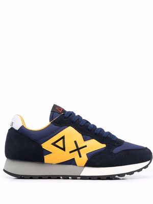 Sun 68 panelled low-top sneakers - Blue
