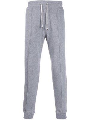 Brunello Cucinelli contrast waist and cuffs track pants - Grey
