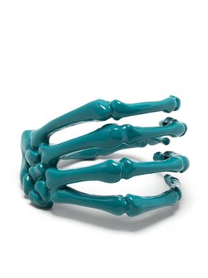 Raf Simons skeleton hand bracelet - Green