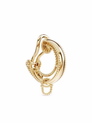 Dolce & Gabbana 18kt yellow gold Alphabet hoop single earring