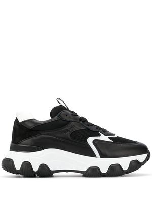 Hogan chunky contrast sole sneakers - Black