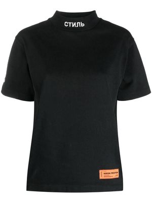 Heron Preston logo-patch T-shirt - Black