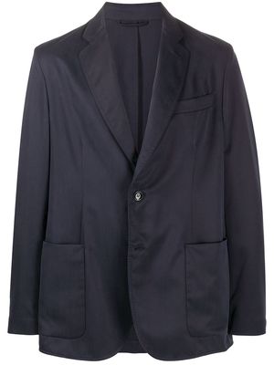 Brioni single-breasted fitted blazer - Blue