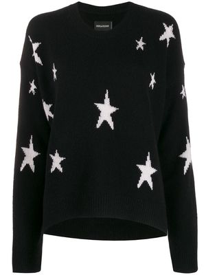 Zadig&Voltaire star print sweater - Black