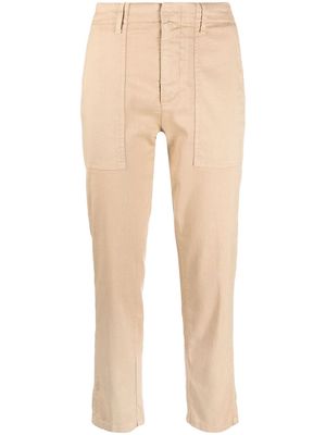 DONDUP cropped straight-leg trousers - Neutrals
