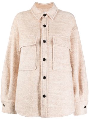 izzue buttoned-up shirt jacket - Brown