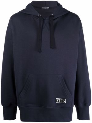 Valentino VLTN logo patch hoodie - Blue