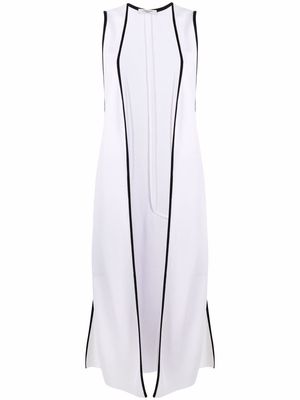 Charlott long sleeveless cardigan - White