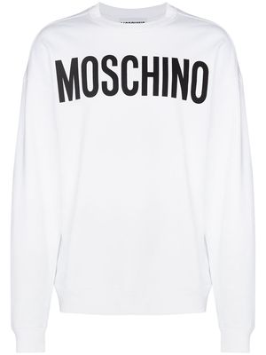 Moschino logo-print sweatshirt - White