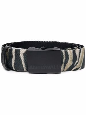 Just Cavalli zebra print belt - Green