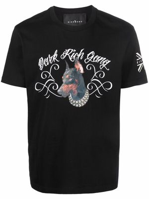 John Richmond graphic-print short-sleeved T-shirt - Black