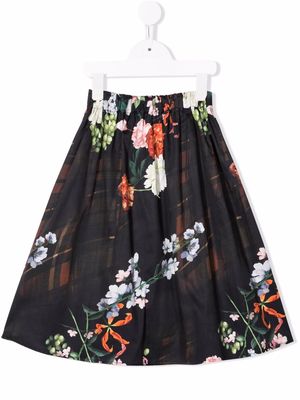 Wolf & Rita Winter Lady printed skirt - Black