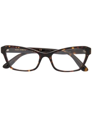 Dolce & Gabbana Eyewear cat-eye glasses - Neutrals