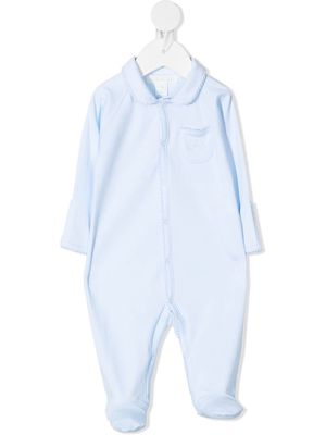 Marie-Chantal scallop-trimmed cotton pajama - Blue