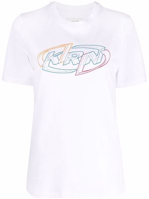Kirin logo-print T-shirt - White