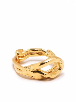 Alighieri Ancient Forest textured ring - Gold