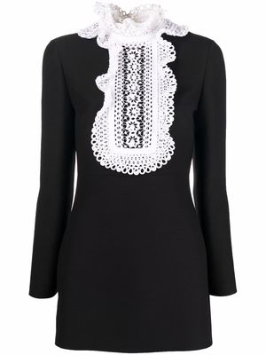 Valentino frill collar minidress - Black