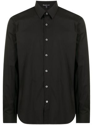 James Perse matte stretch-poplin shirt - Black