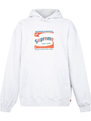Supreme Shine logo-print hoodie - Grey