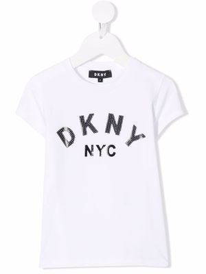 Dkny Kids logo-print cotton T-shirt - White