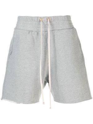 Les Tien straight-leg track shorts - Grey