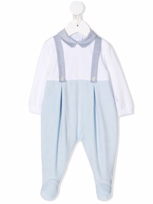 Il Gufo colour-block long-sleeve pajama - Blue