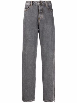 Diesel zip detail wide leg jeans - Grey