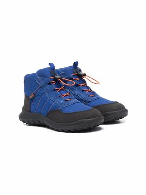 Camper Kids waterproof lace-up ankle boots - Blue