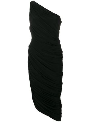 Norma Kamali fitted one-shoulder dress - Black