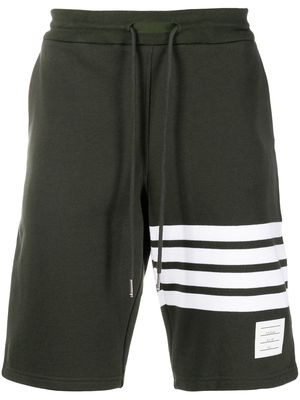 Thom Browne 4-Bar stripe shorts - Green