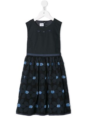Familiar sleeveless floral dress - Blue
