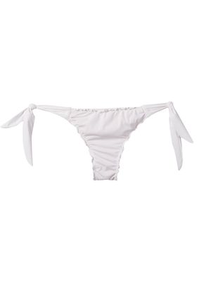 Amir Slama ruffled trim bikini bottom - White