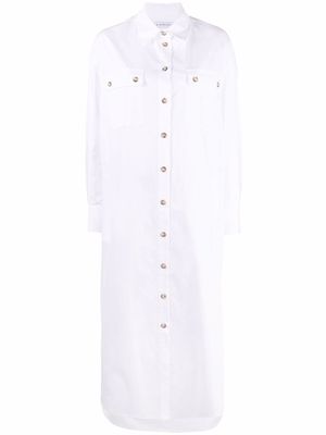 Manuel Ritz maxi shirt dress - White