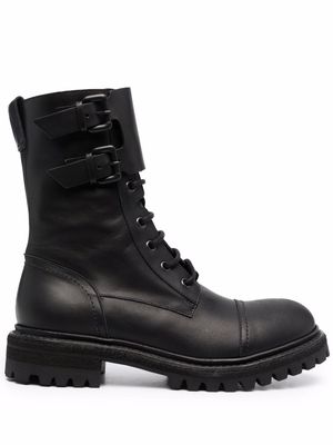 Del Carlo ankle lace-up boots - Black