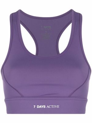 7 DAYS Active racer-back sports bra - Purple