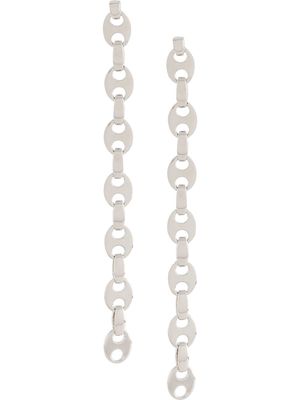 Paco Rabanne chain link earrings - Silver