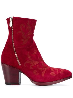 Rocco P. 80mm pointed toe boots - Red