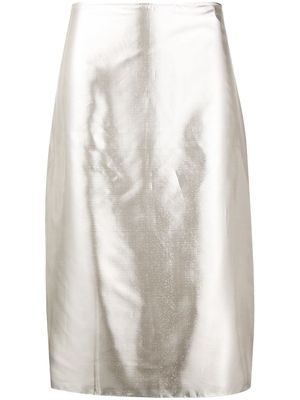 Nina Ricci metallic pencil skirt