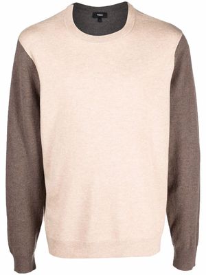 Theory Milan crew-neck cashmere jumper - Brown