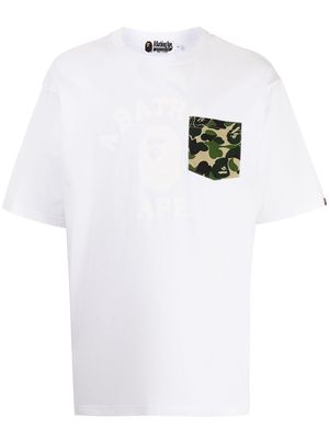 A BATHING APE® logo-print short-sleeved T-shirt - White